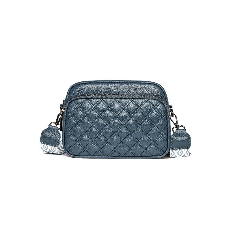 New first-layer cowhide women's bag trendy versatile shoulder small square bag fashionable women's bag genuine leather messenger bag