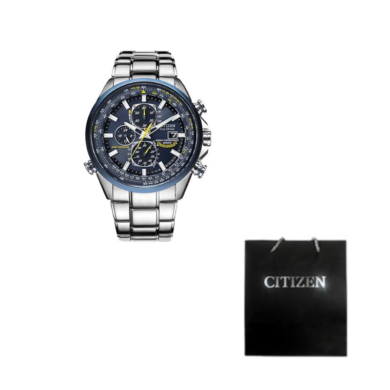 

CITIZEN World Chronograph A T Eco Drive AT8020 54L AT8020-54L Blue Dial Blue