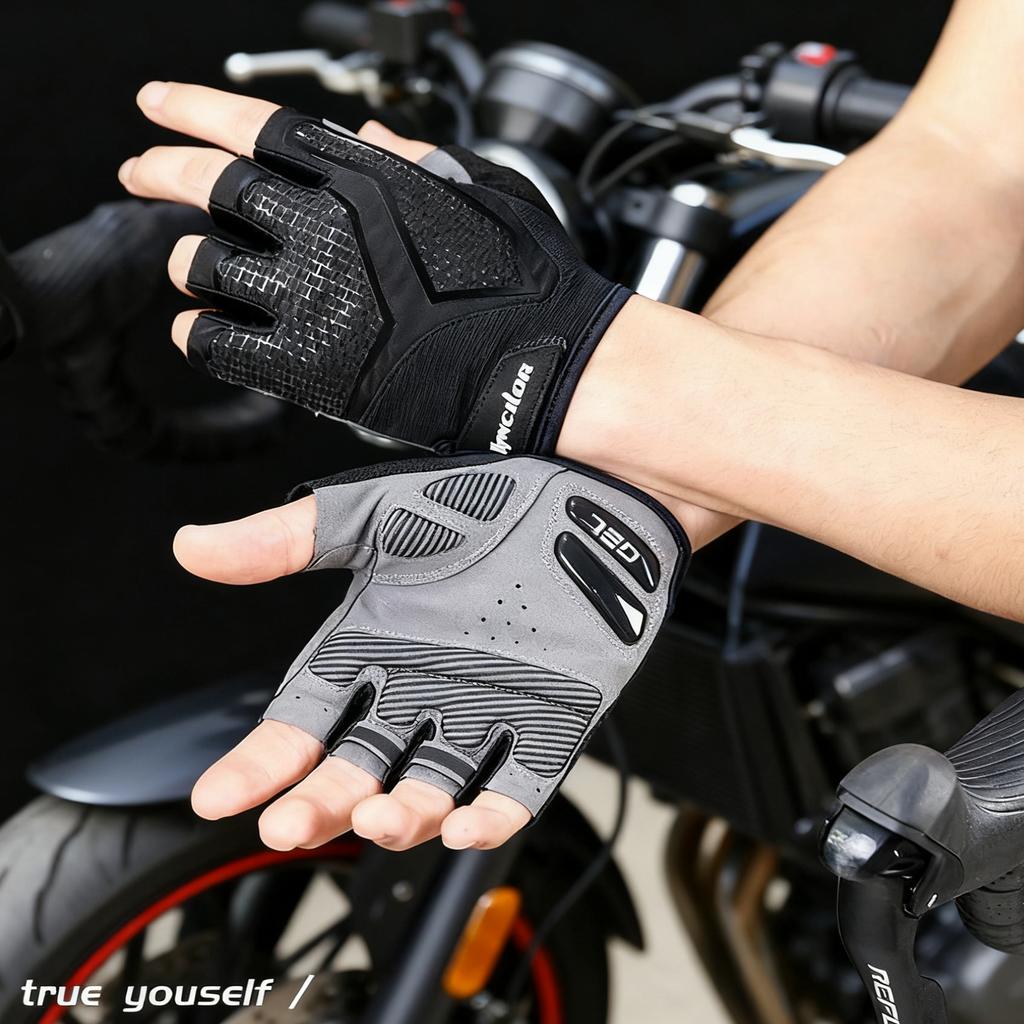 Hot Cycling Anti-Slip Anti-Sweat Men Women Half Finger Gloves Breathable Anti-Shock Sports Gloves Bike Bicycle Glove
