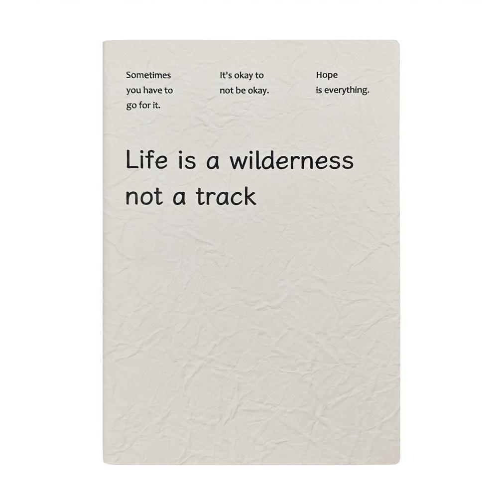 A5 Simple Leather-Cover Notebook Diary - Custom Logo Option Available A5