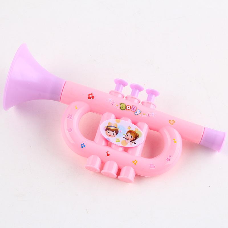 Children's Medium Cartoon Plastic Trumpet Toy Instrument