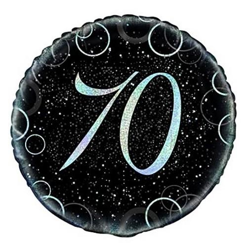 Unique Party Glitz 70. fóliový balónek
