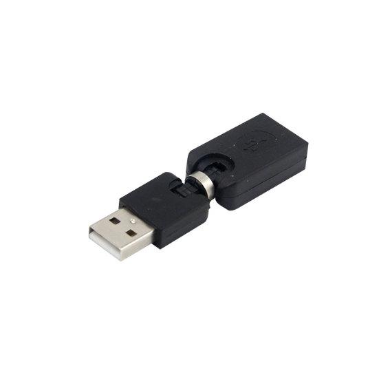

360º Swivel Adjustable 2 Male to Angle USB Female Adapter Cable Converter