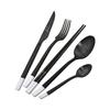 Stainless Steel Dinnerware Sets Knife And Fork Spoon Tableware Steak Chopstick Spoon Set Black Simple Western Tableware