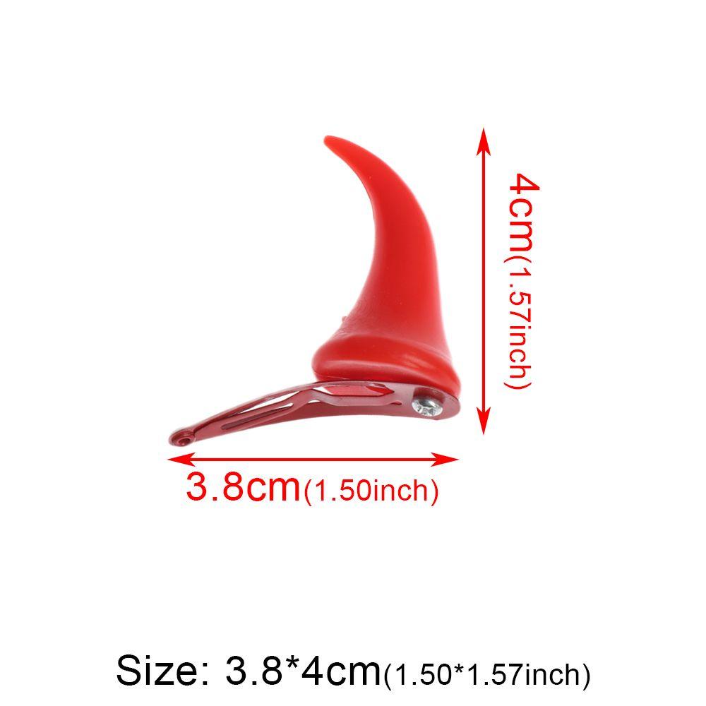 Headdress Cosplay Halloween Hair Clips Red Horns Ears Hairpin Devil Hair Barrettes Ghost Hat