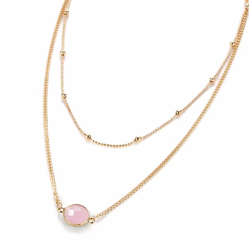 New Minimalist Pendant Women's Necklaces Cross Leaf Silver Color Knot Design Female Neck Jewelry Infinity Multilayers Collares