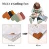 6pcs Leather Heart-Shaped Bookmarks Cute Corner Book Accessory for Reading Enthusiasts Women's Desk Organizer Gift