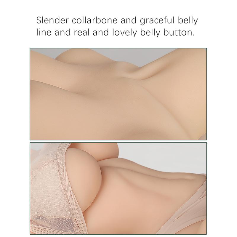 Silicone Doll Real Silicone Sex Doll for Men Realistic Ass Vagina Anal Love Doll 43.5*30*10CM
