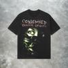 Veroordeelde Criminele Oorsprongen Y2K Retro Horror Game Heren T-shirt Koppel Casual Loszittend All-Season Streetwear T-shirt