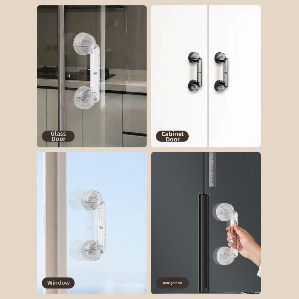 Removable Suction Cup Door Handle Anti-slip Bathroom Shower Auxiliary Handle Bathtubs