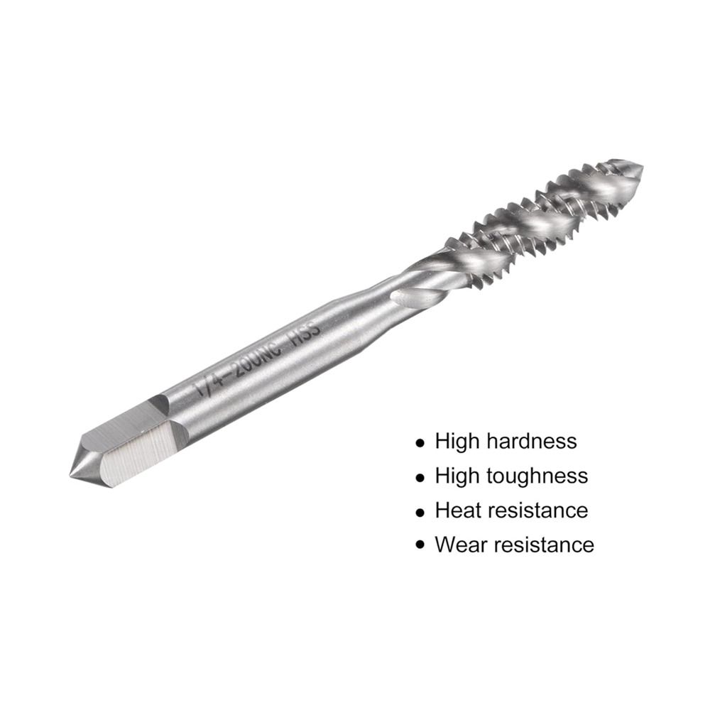 1/4-20 UNC Spiral Flute Threading Tap HSS (High Speed Steel)  High-quality