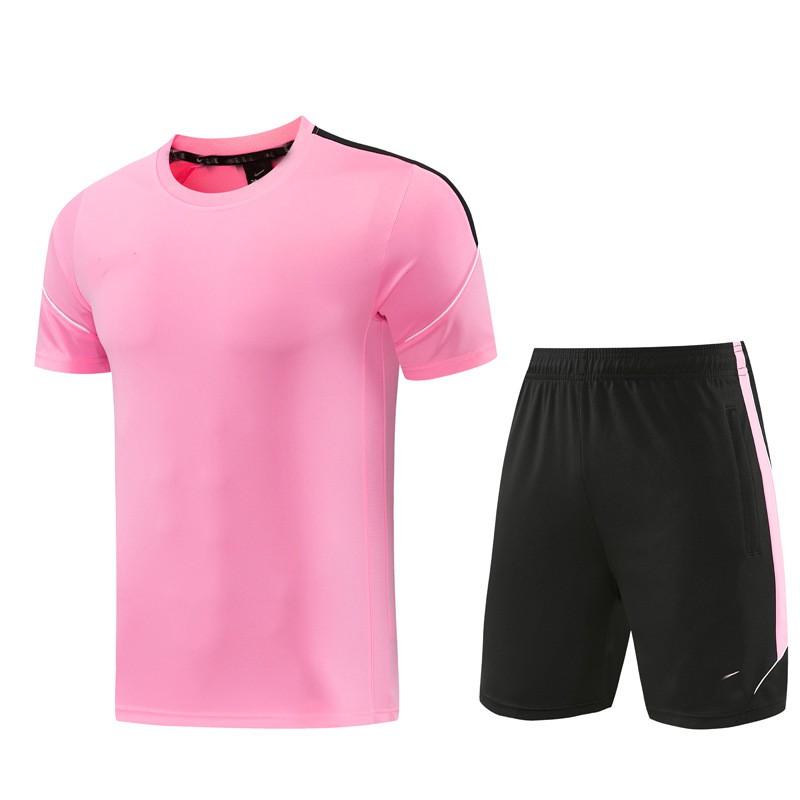 Mens Short Sleeve Tracksuit Running Basketball Soccer Training Workout Sportswear