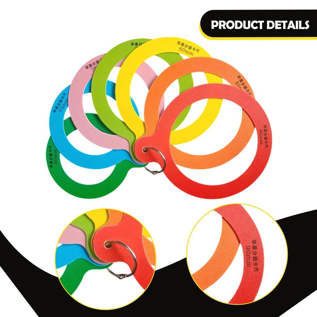 Circular Fruit Caliper, Apple Diameter Gauge, Flexible And Portable Grading Tool, Measuring Ruler,