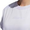 Adidas Casual Sports T-Shirt Women Tops Purple White GJ5352