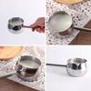 IMEEA Milk Pan, Saucepan, SUS304 Stainless Steel, Induction Compatible, 300cc, Long Handle, Saucepan, Mini Milk Pan, Small Pot, Baby Food, Silver