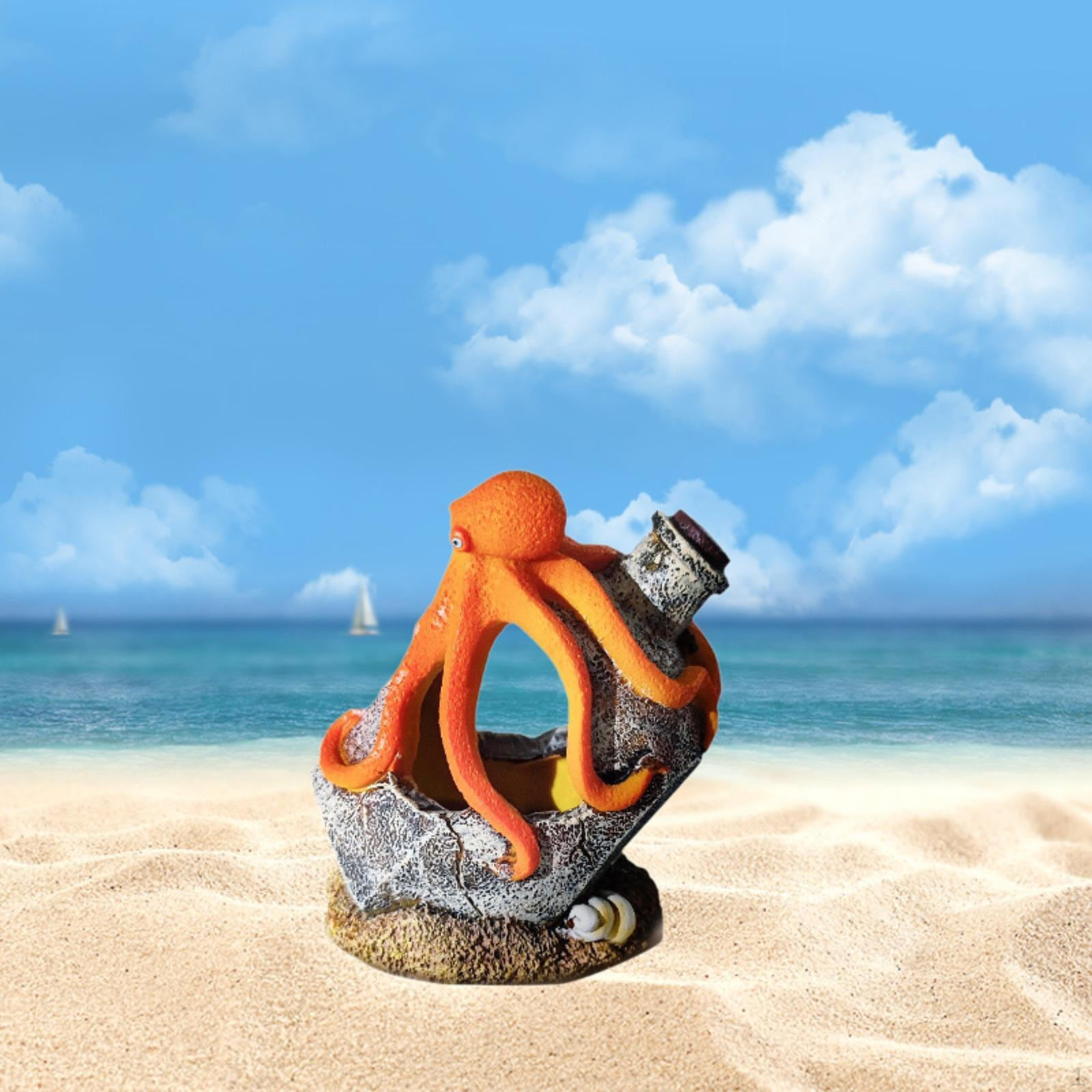 

Аквариумное украшение Рыбная пещера Подводные украшения Убежище для креветок Реалистичное для рабочего стола серый