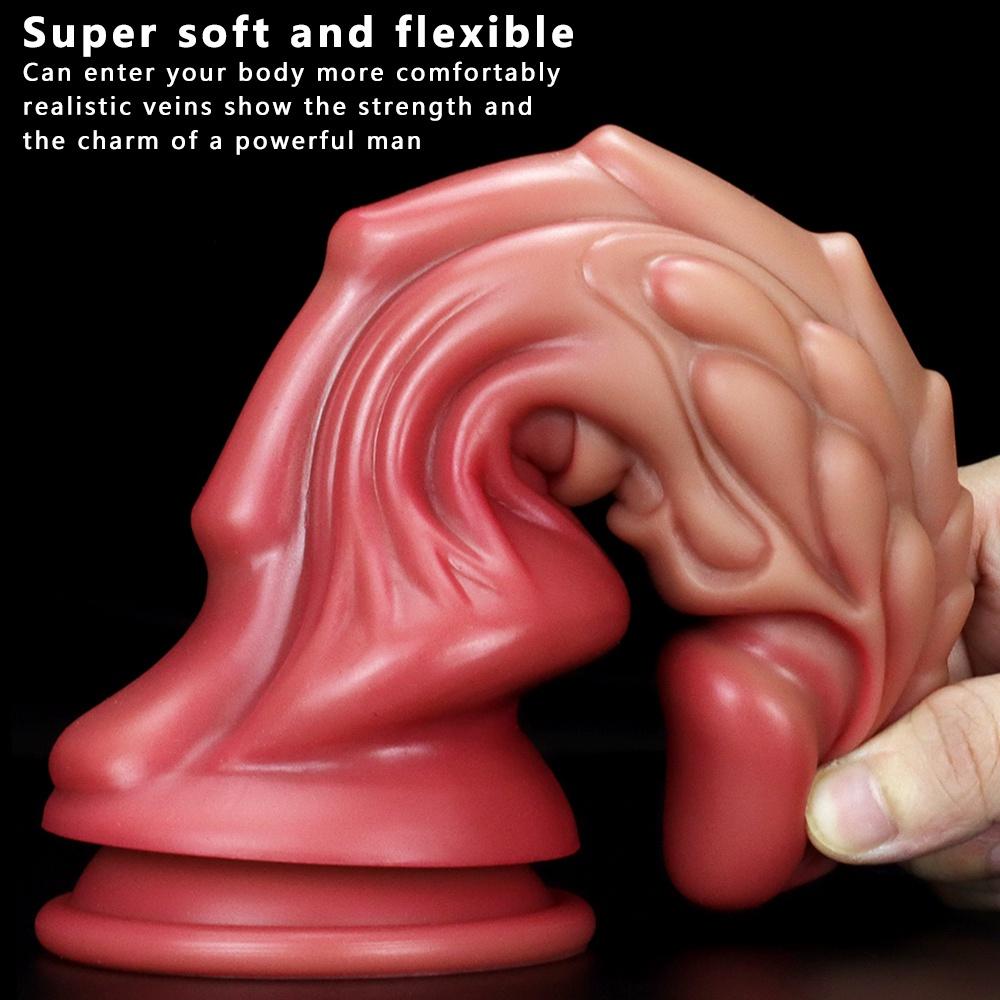 Soft Monster Dragon Dildo Strong Sucker Penis Large Butt Plug Prostate Massager Animal Dildos Big Sex Toys For Women Anal Toys