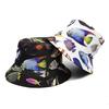 Spring and Summer Cotton Cartoon Print Bucket Hat Fisherman Hat Outdoor Travel Sun Cap for Men and Women 246