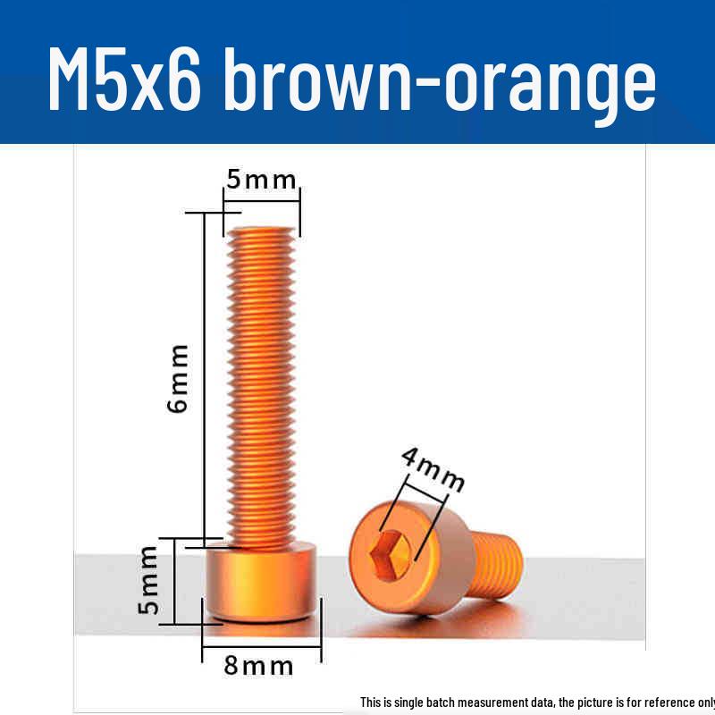 Śruby z łbem walcowym z gniazdem sześciokątnym z anodowanego aluminium M5 - Lekkie, Trwałe, Odporne na zużycie