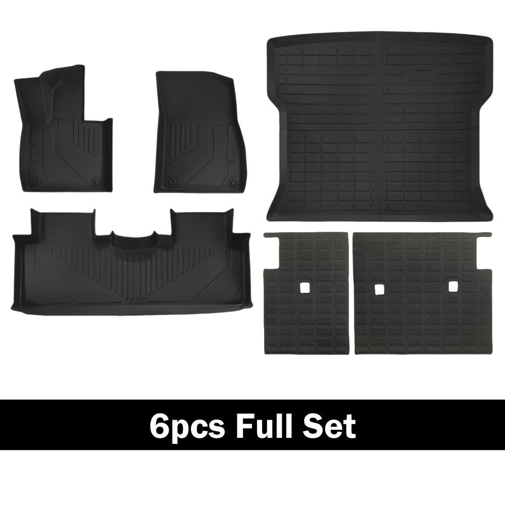 For Xpeng G6 Car Floor Mats Trunk Mat Cargo Liner Trunk Pad TPE 3D Floor Mat Backrest Protection Pad Waterproof Odorless