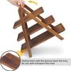 Portable Outdoor Multi-layer Wooden Storage Rack for Food & Snacks