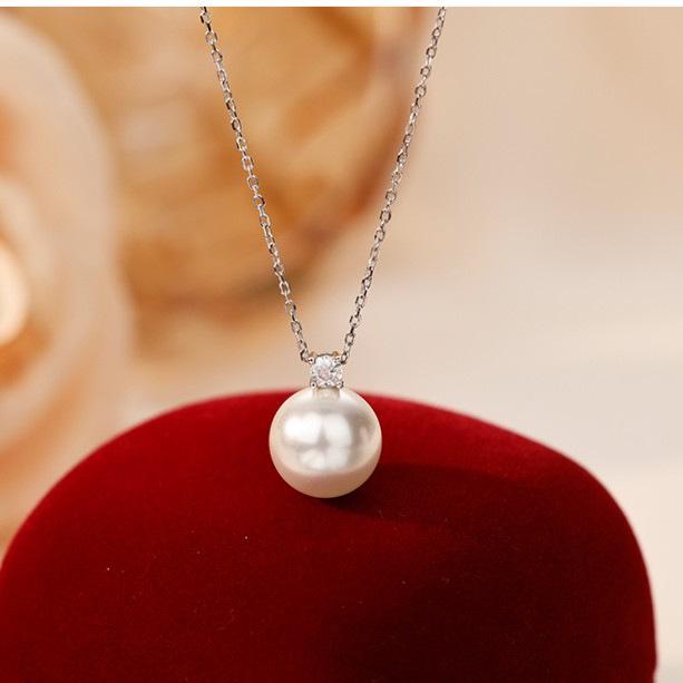 

Женское легкое роскошное жемчужное ожерелье Princess Dai с элегантным дизайном, подвеска 10 мм. 10MM Bead