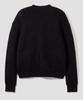 AGOD Hairy Ribbed Knit Cardigan [Black]