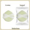 Mochi Double Ribbon Air Cushion Puff: Thick Marshmallow Soft Makeup Sponge, Non-Absorbent.