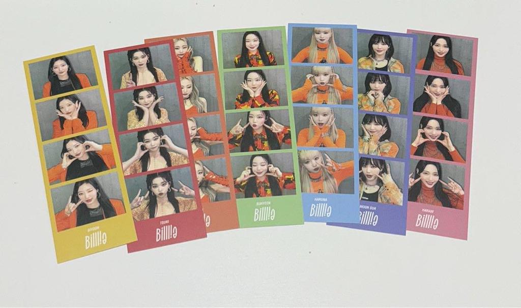 [USED] Billlie 4 Cut Sua Suhyun Haram Tsuki Seong Siyoon Haruna