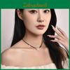 Elegant Heart Shaped Magnetic Necklace For Women With Sparkling Rhinestone Detail