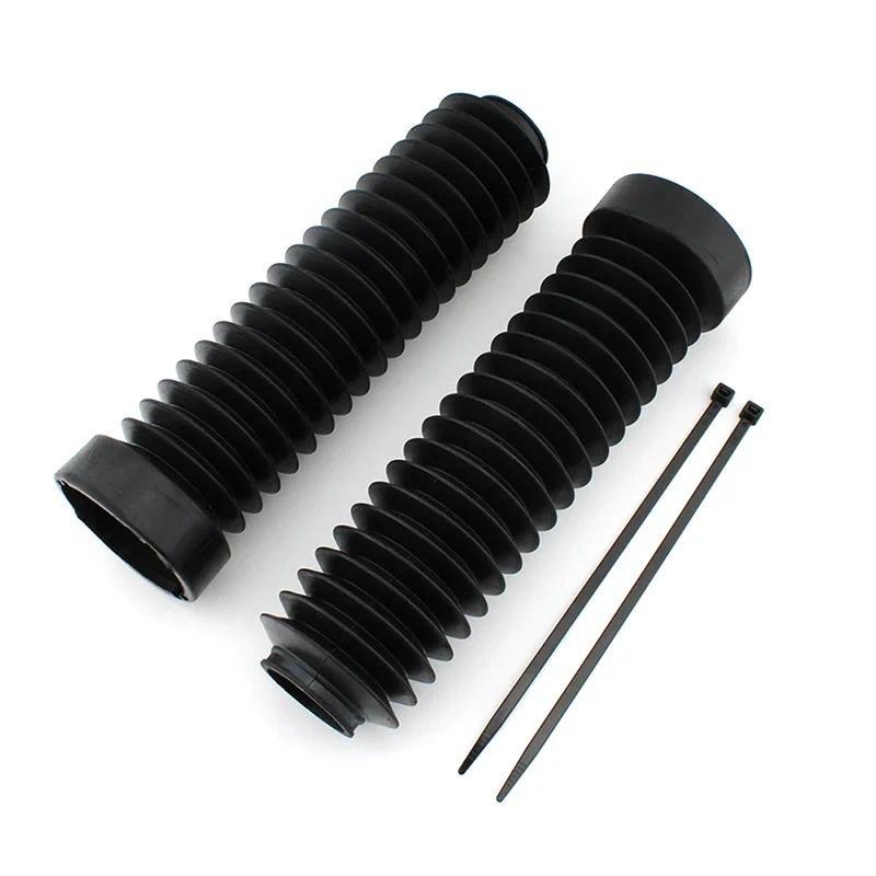 Motorcycle Rubber Front Fork Shock Boot Dust Cover Protection for Honda ATC 250R 1983-1986 Motorbike Accessories