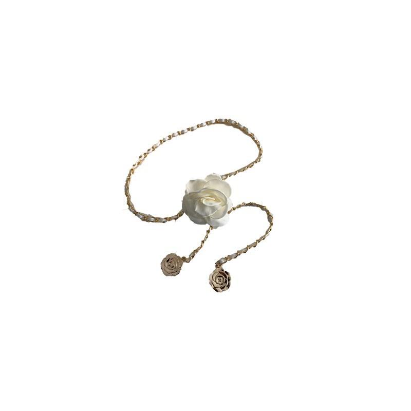 Premium Flower Waist Chain Women'S Dress Waist Thin Belt Decoration Trendy