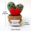 Wholesale Energy Crochet Doll Pocket Hug Handmade Knitted Plush Potato Plant Avocado Turtle Duck Funny Emotional Support Gift
