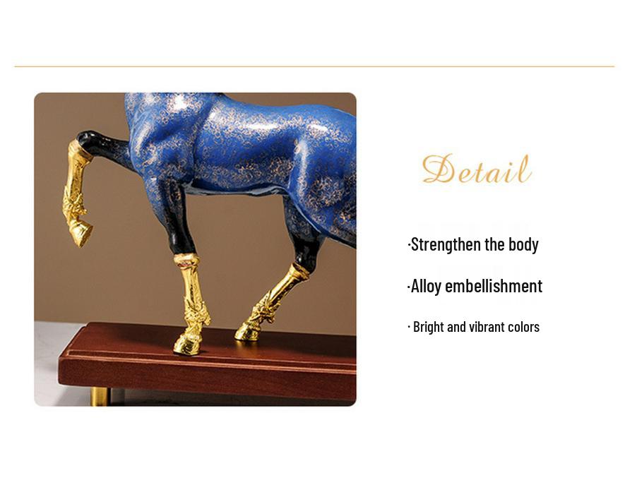 Chinese Style Success on Horseback Ornament for Living Room, Office, or Wine Cabinet - Ideal Housewarming or Opening Gift