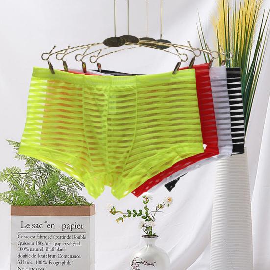 

Мужские трусы Пот впитывает пот Впитывает пот Прозрачная мужская одежда Нейлон Мужское нижнее белье Боксеры Повседневная одежда