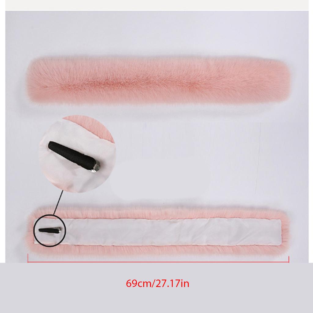 Thick Plush Scarf for Women Girls Winter Invisible Fix Clip Scarf Female Camping Shopping Scarf Teens Decorative Scarves