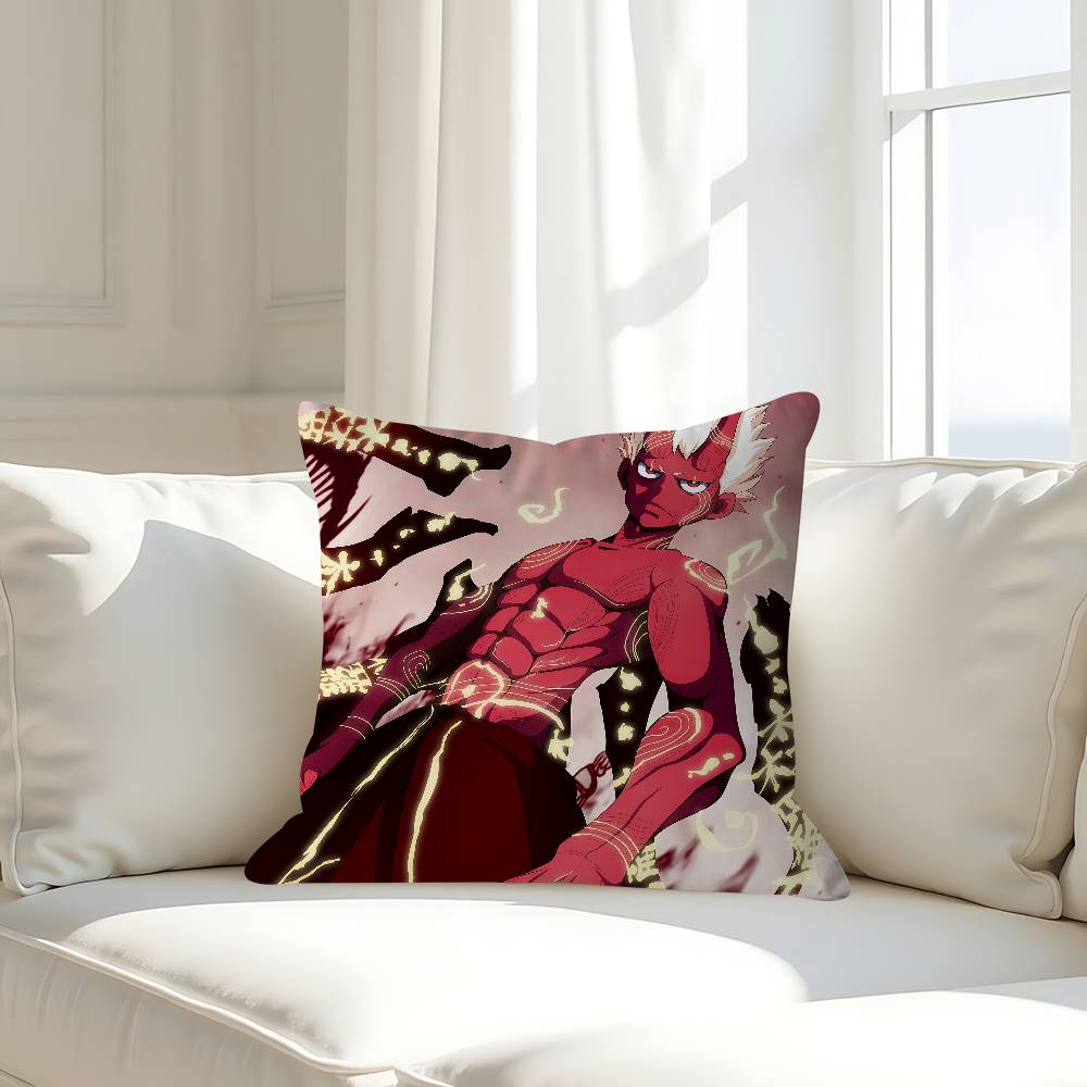 Anime F-Fire-Force Pillow Case Removable Washable Cushion Cover – All-Season Soft Linen 16x16Inch