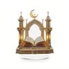 2D Quran Desktop Decorations Acrylic Ramadan Moon Star Eid Mubarak Decoration Handicrafts with Base Holiday Decorative Statues