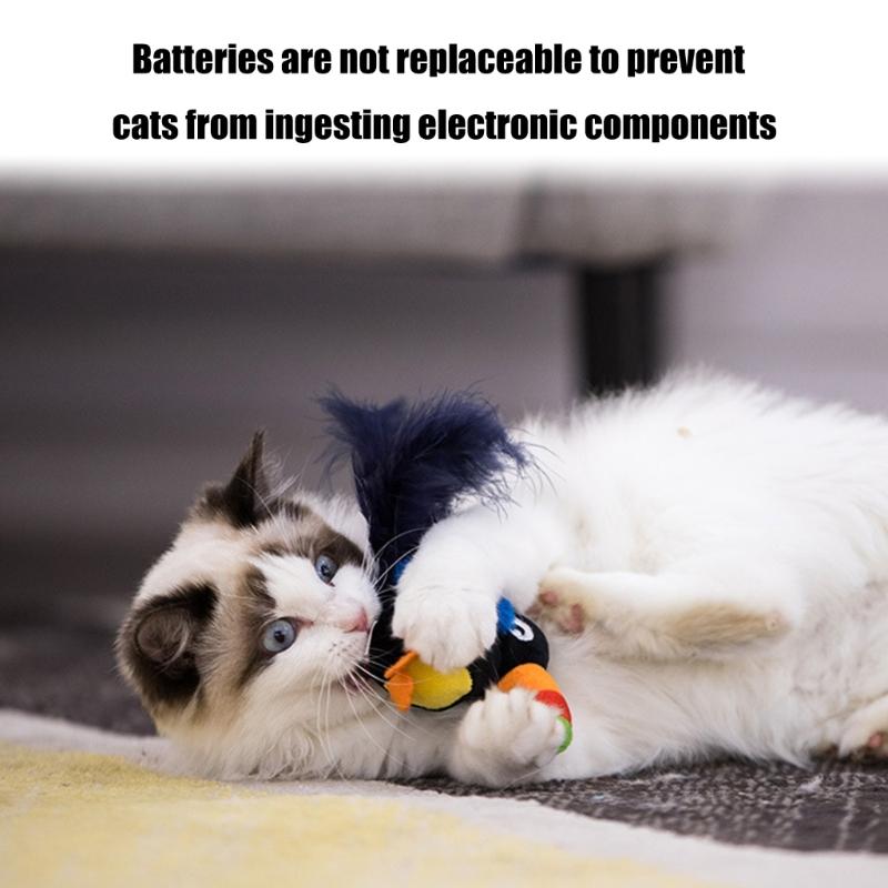 Cats Bird Cats Toy Kitten Squeaky Toy with Sound for Cats Teething Chewing Bird with Sound for Cats to Exercise Gift