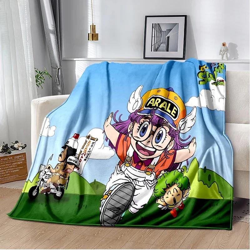 Cute Anime DR S-Slump A-Arale Blanket Super Soft Cartoon kawaii Blanket for Travel Bedding Couch Sofa Bed Blanket Birthday Gift