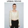 UR Women's Casual Hollow-Out Textured Knit Cardigan
