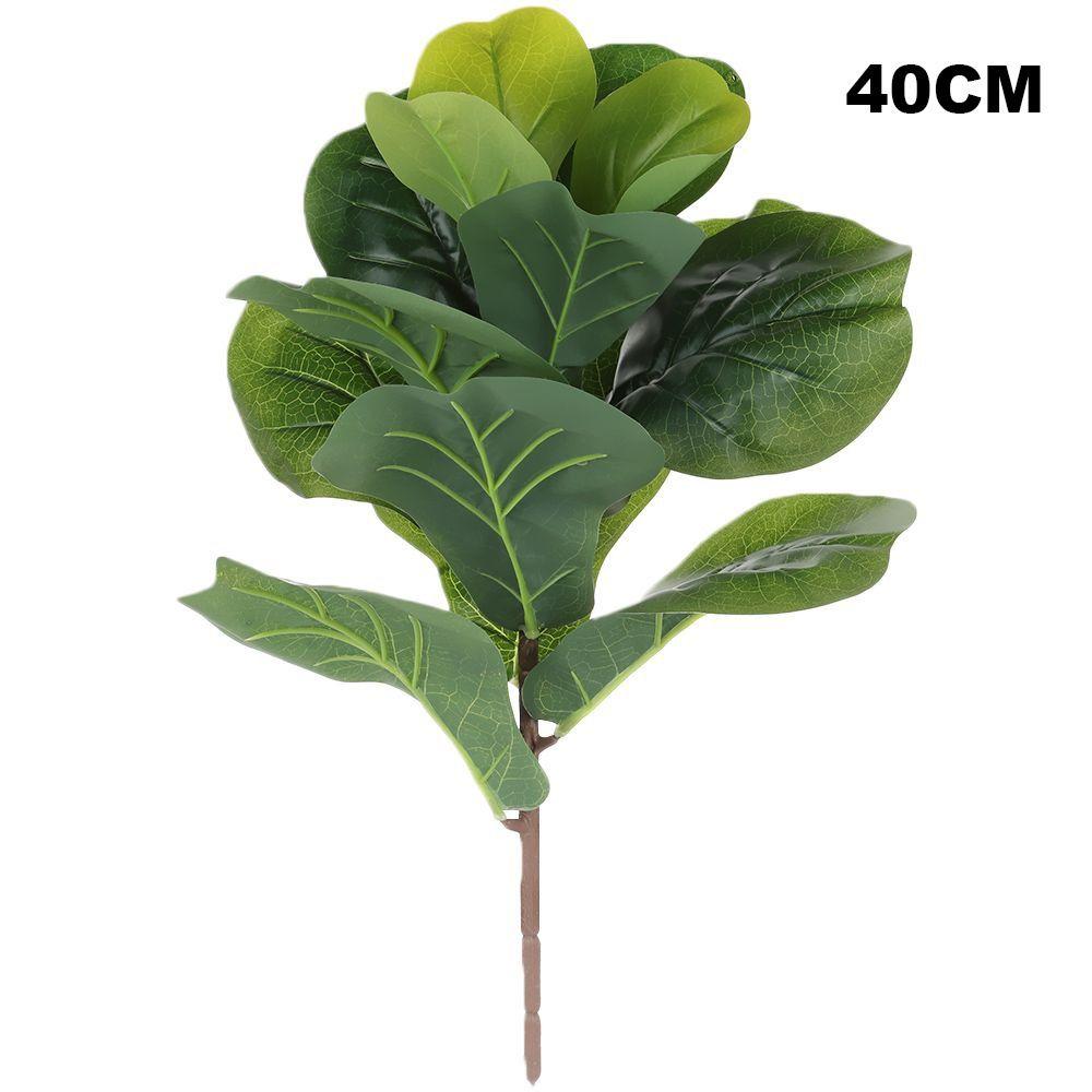 Party Supplies Courtyard Ornament Fake Plants Faux Leaves Lifelike Greenery Artificial Ficus Branch
