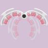 Ring-Beinclip-Rollenmassagegerät, Beinmassagegerät, Yoga-Fitnesshilfe, Bein-Schönheitsartefakt, 3 abnehmbare Teile