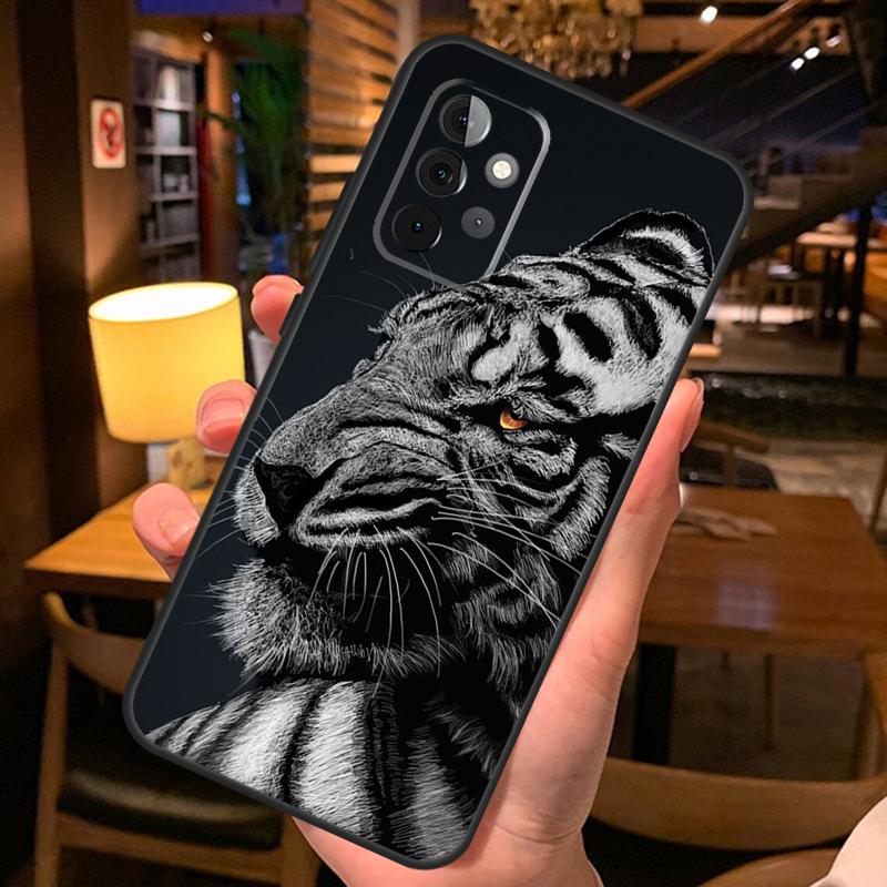 Animal Tiger Case For Samsung Galaxy A36 A56 A26 A16 A06 A53 A33 A13 A12 A32 A52 A55 A35 A15 A54 A34 A14
