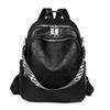 Women's Soft Leather Large Capacity Backpack Multi-Function Shoulder Bag