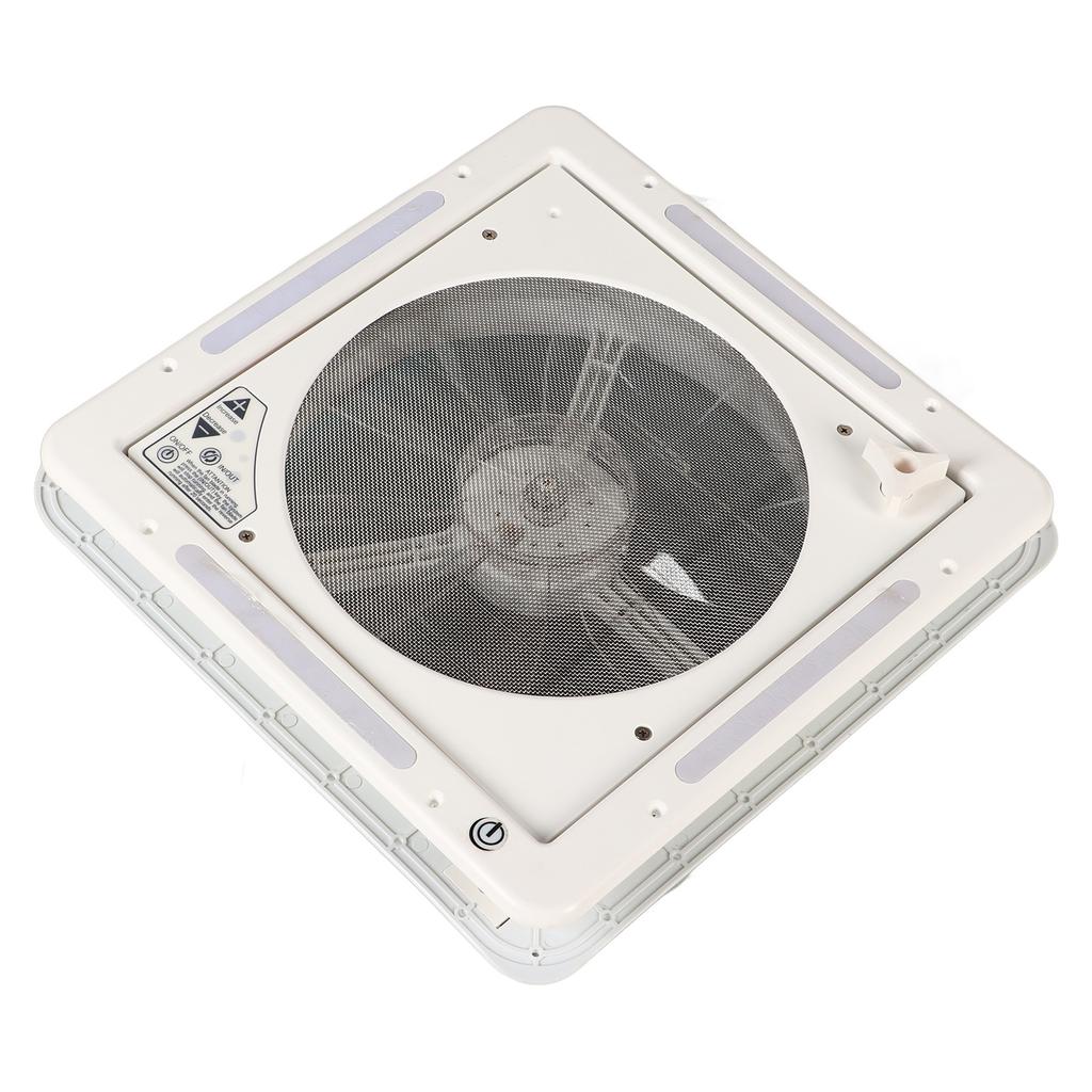 12V Wohnmobil Dachlüfter 4 LED Licht Lufteinlass Auslass Dualmodus für Wohnmobil Yacht Anhänger