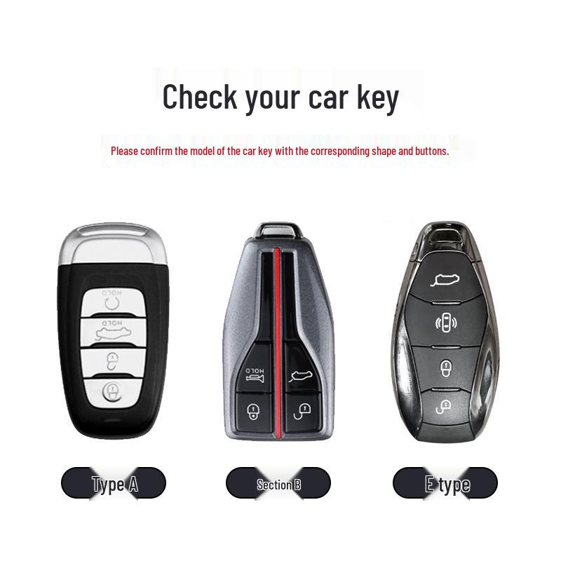 Two-Tone Leather Key Case for Hongqi H5/HS7/E-HS9/HS3/HS5/H6H9