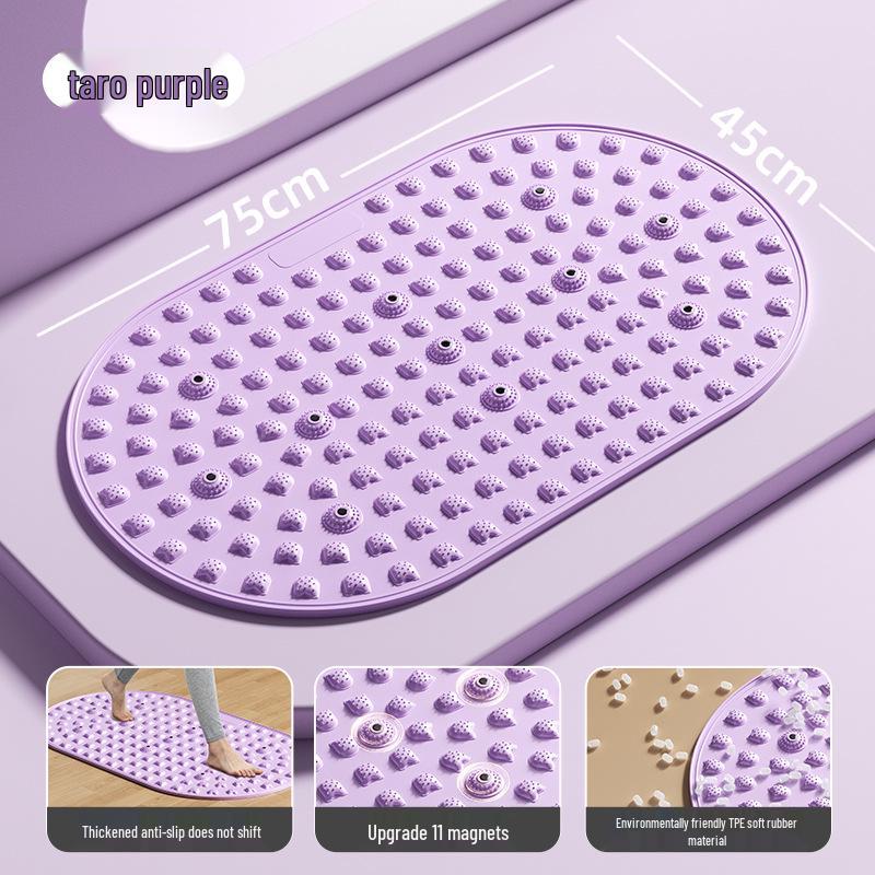 Round Acupressure Jogging Pad: Soft Silicone Foot Massage & Sensory Integration Board for Adults & Children
