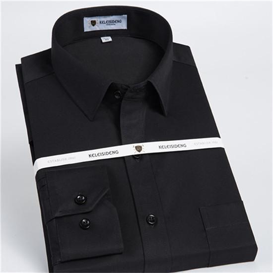Camicia formale da uomo di alta qualità a maniche lunghe bianca