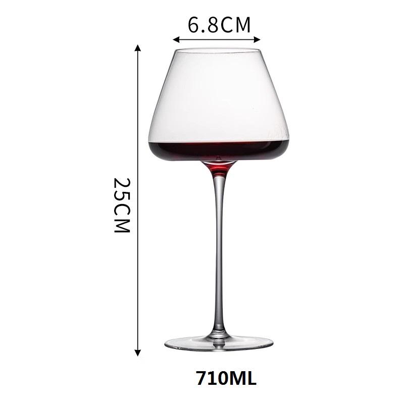 Wine Glass Bevel Crystal Red Wine Cup Red Wine Glass High Foot Glass Boer Ordinary Burgundy Cup Beer Cup